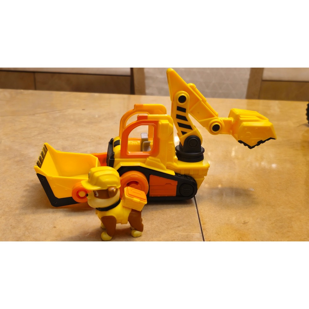 Paw Patrol Rubble & Crew Bulldozer Vehicle figure‎ set complete playset